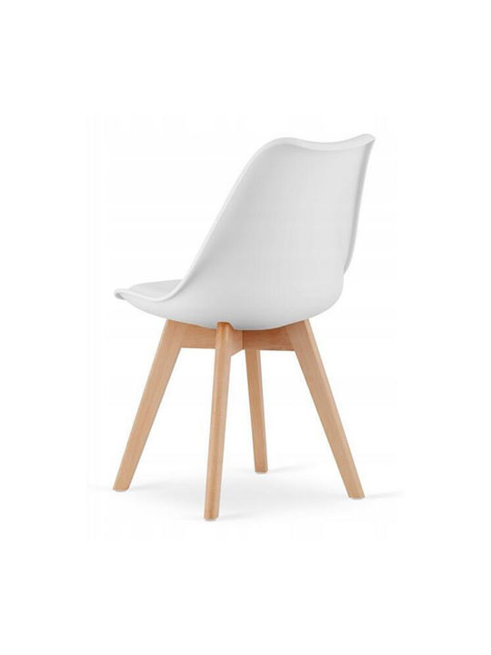 Mark Καρέκλα Κουζίνας από Πολυπροπυλένιο White 49x43x82εκ.