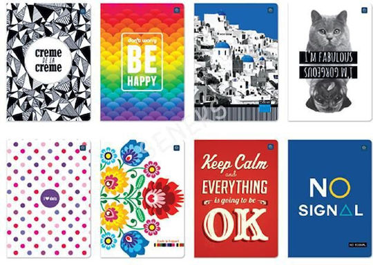 interDRUK Notizbuch A5 (Μverschiedene Designs/Farben)