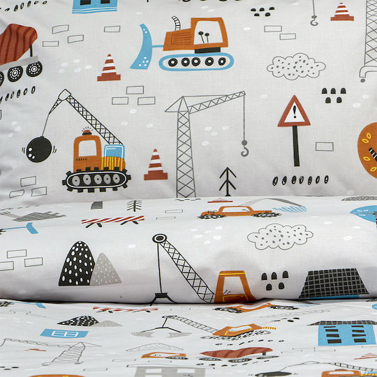 Lino Home Комплект Детски Плик за Завивка Единичен с Калъфка Gray 160x240бр