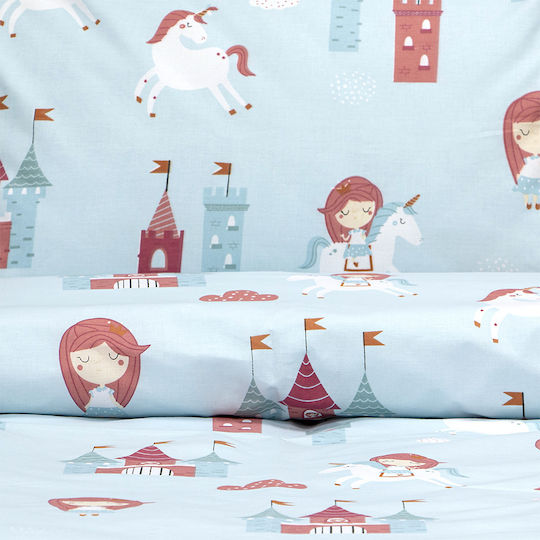 Lino Home Комплект Детски Плик за Завивка Единичен с Калъфка Mint 160x240бр