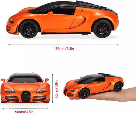 Bugatti Τηλεκατευθυνόμενο Αυτοκίνητο 2WD Πορτοκαλί