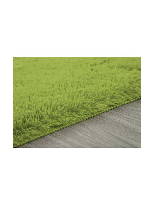 Strado Carpets Teppich Rechteckig Zottelig Synthetisch,Polyester/Cotton/Leather Greengrass
