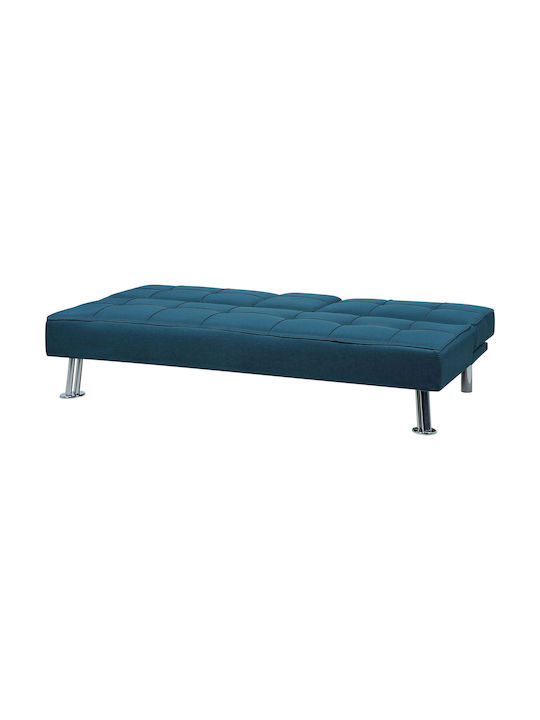 Three-Seater Couch Bed Navy Blue 168x51x77cm