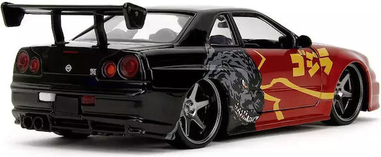 Jada Godzilla Metall Auto Nissan Skyline GTR Maßstab 1:24