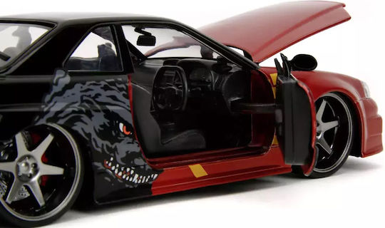Jada Godzilla Metall Auto Nissan Skyline GTR Maßstab 1:24