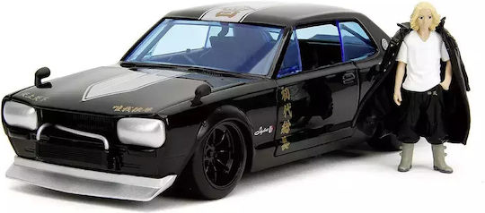 Set Tokyo Revengers Figurină Metalică 7cm Nissan Skyline Gtr Mașină Push Scară 1:24