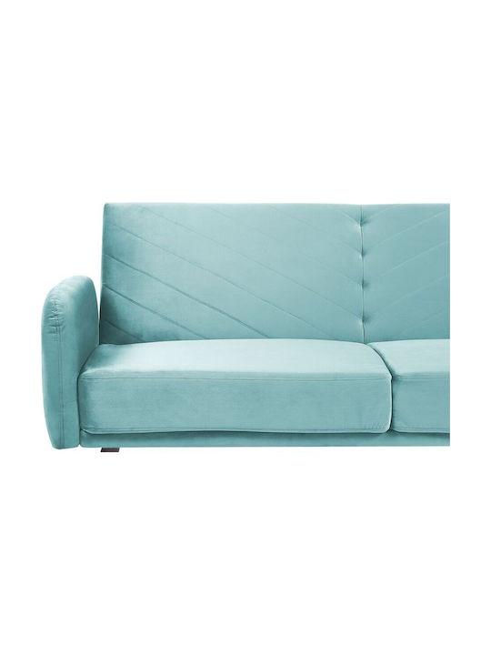 Senja Dreisitzer Sofa Sofa Samt Light Blue