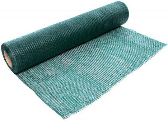 Plasă De Umbră 80 G/m² Grad De Umbrire 85% Verde 20×1.5 M 50 Legături De Montare 150×2.5 Mm