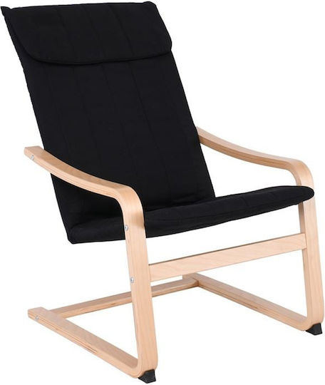 Hamilton Sessel Schwarz 59x80x93cm