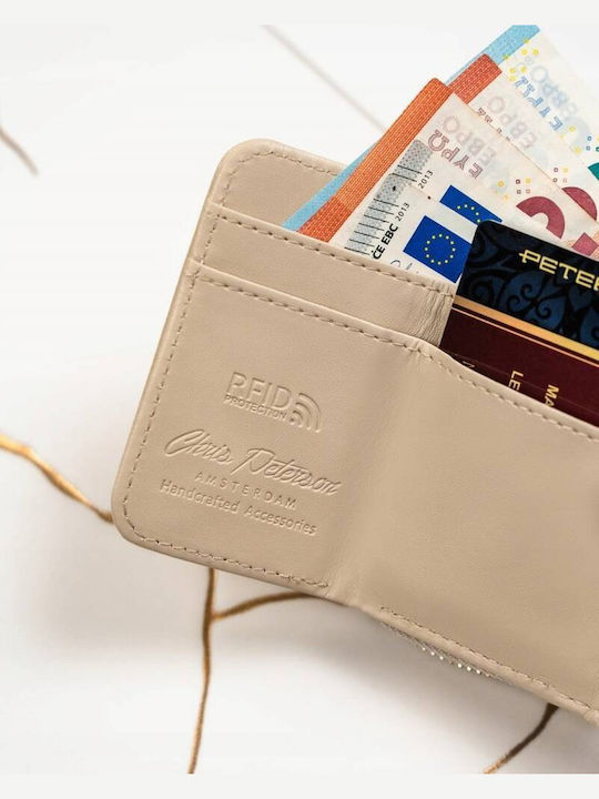 Klein Damen Geldbörse mit RFID Beige