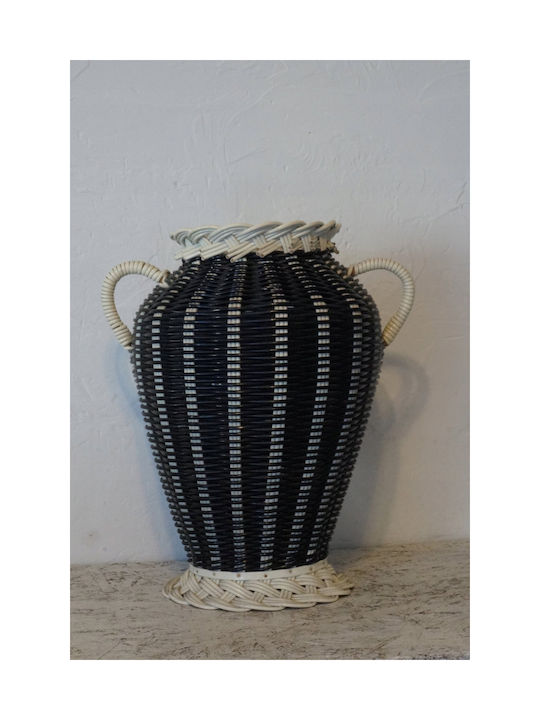 Atmosphera Διακοσμητικό Βάζο Ψάθινο Lour Καφέ Φ22xΥ55cm