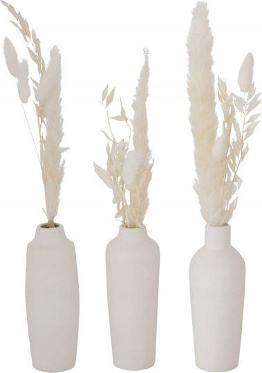 Boltze Dekorative Porzellanvase Weiß Y16cm