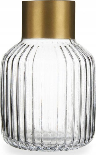 Gift Decor Διακοσμητικό Βάζο Glas Gold 12x12x12cm 1Stück