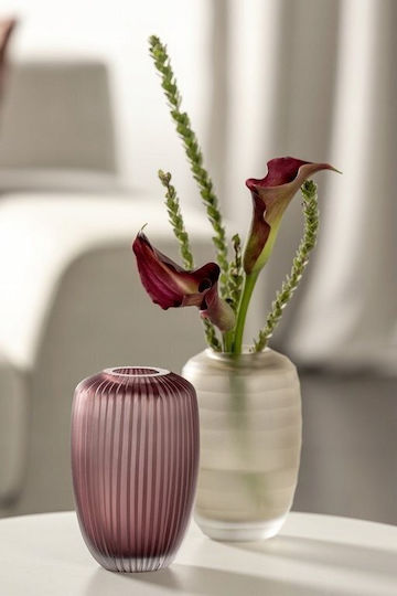 Leonardo Vază Decorativă Sticlă Violet 16cm 1buc