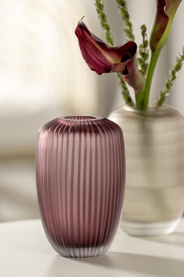 Leonardo Vază Decorativă Sticlă Violet 16cm 1buc