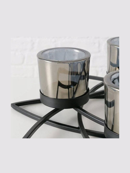 Boltze Candle Holder Metal in Black Color 8cm 1pcs