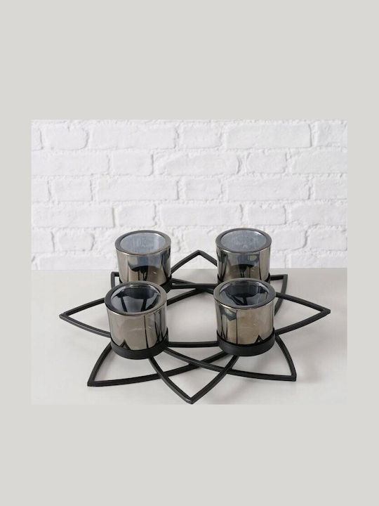 Boltze Candle Holder Metal in Black Color 8cm 1pcs