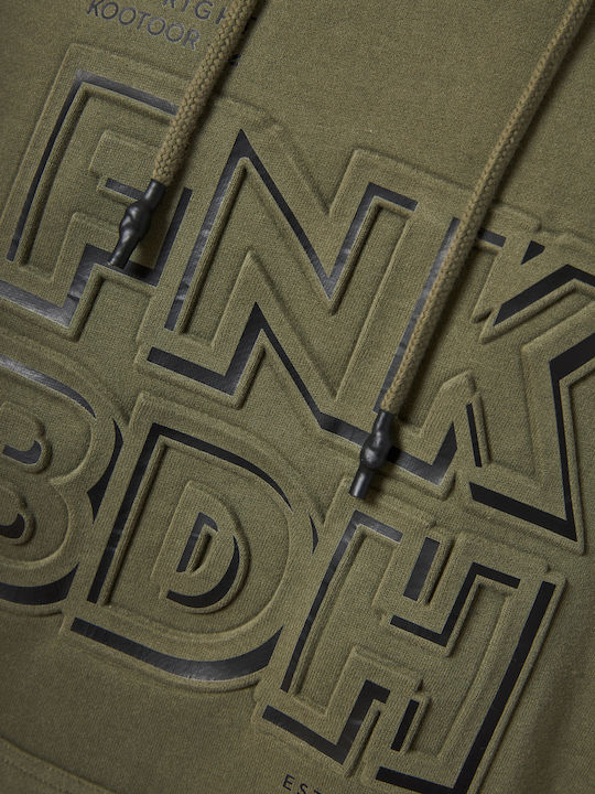 Sweatshirt with Hood Khaki