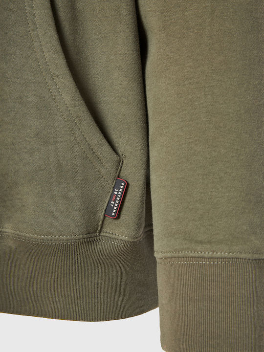 Sweatshirt with Hood Khaki