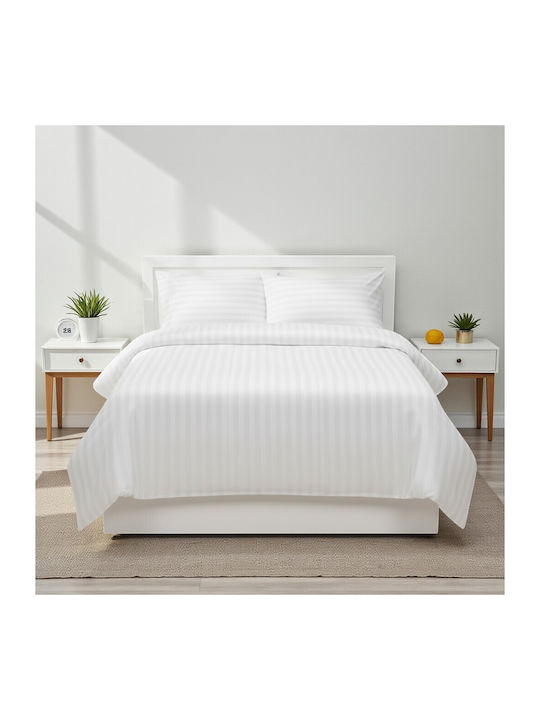 Olia Home Set Cearșafuri 220x240cm. Stripe 1cm 4buc