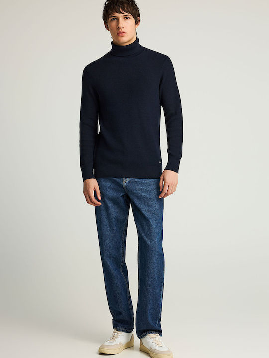 Men's Jeans Pants with Loose Tapered Fit Washed
