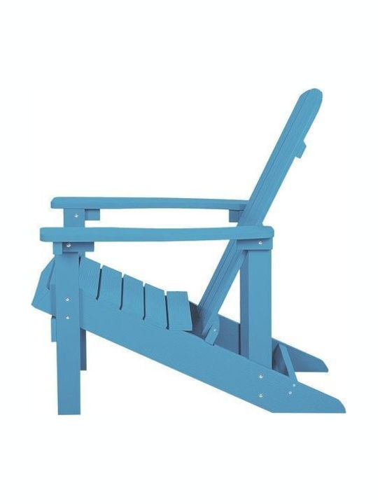 Outdoor Chair Wooden Blue 1pcs 46x50x81cm.