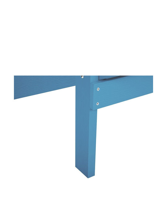 Outdoor Chair Wooden Blue 1pcs 46x50x81cm.