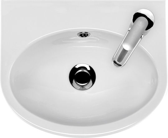 Cersanit Aufgesetztes Waschbecken Keramik 40x32cm Weiß