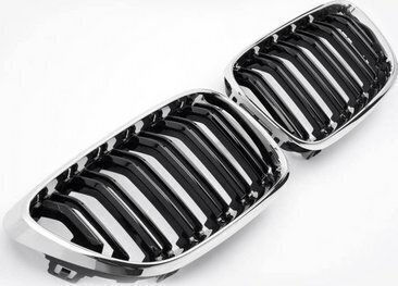 Mtuning Double Slat Front Mask Chrome & Black Bmw 2 F22 F23 2013-2021