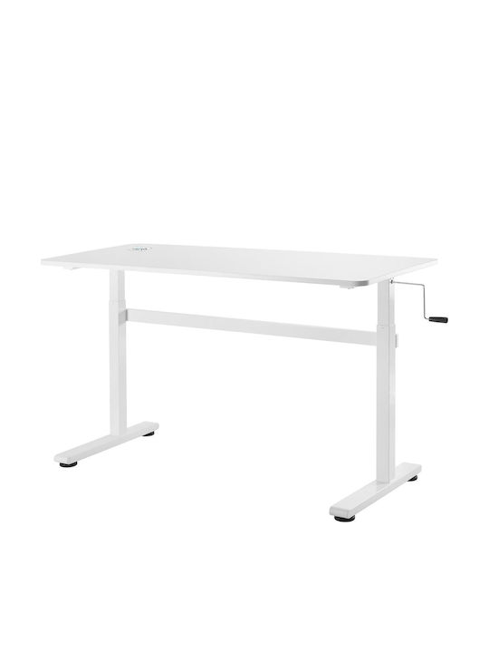 Γραφείο Er-401 W Ξύλινο White 140x60x70εκ.