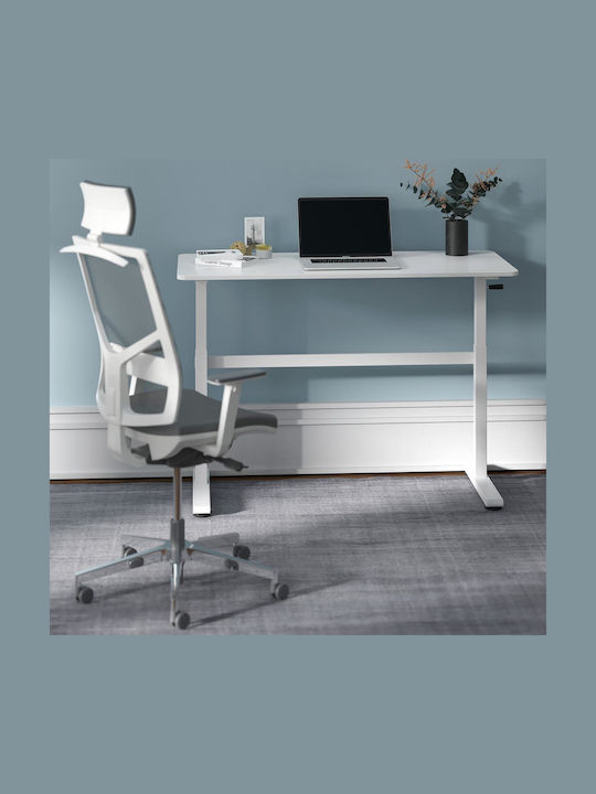 Γραφείο Er-401 W Ξύλινο White 140x60x70εκ.
