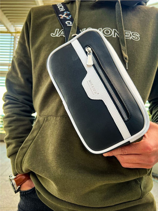 Piele Geantă pentru bărbați De umăr / tip crossbody Neagră