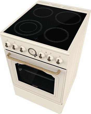 Gorenje Herd 70Es mit Keramikkochfeldern B50cm. Beige