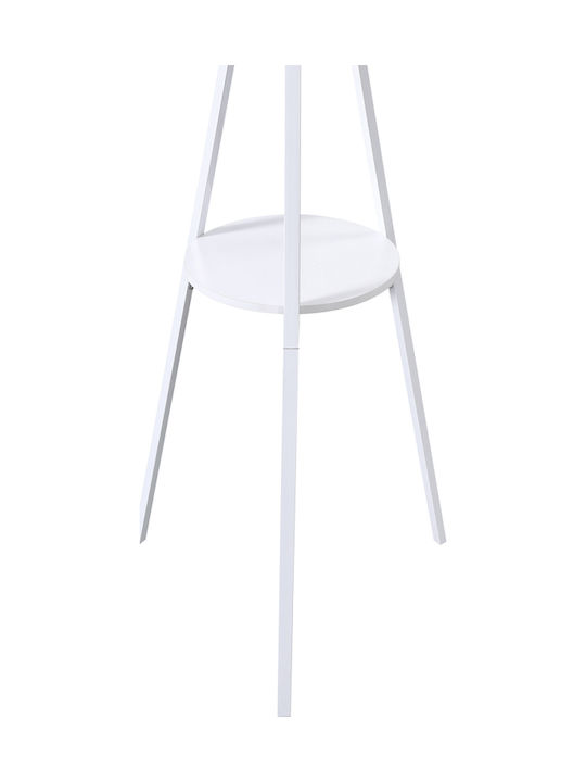 Pakketo Metallic Coat Rack White Denner 48.5x48.5x180cm