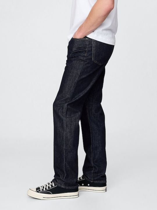 Men's Jeans Pants Elastic with Slim Straight Fit Resin Rinse