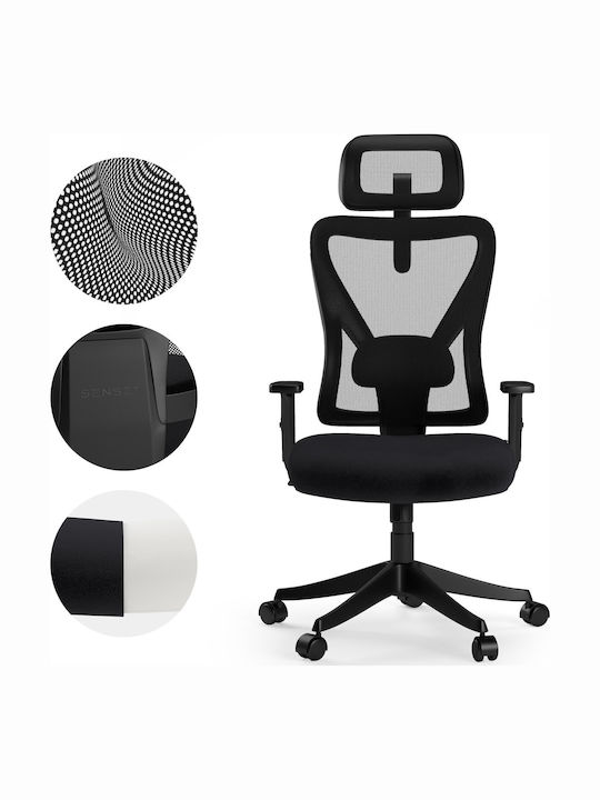 Tone Office Chair with Adjustable Arms Black SENSE7