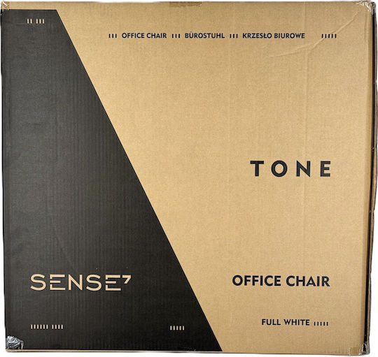SENSE7 Tone Scaun De Birou Alb-Gri SENSE7 Tone Scaun De Birou Alb-Gri