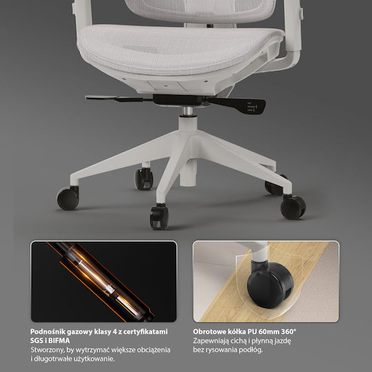 SENSE7 Nobu Scaun de birou Light Gray