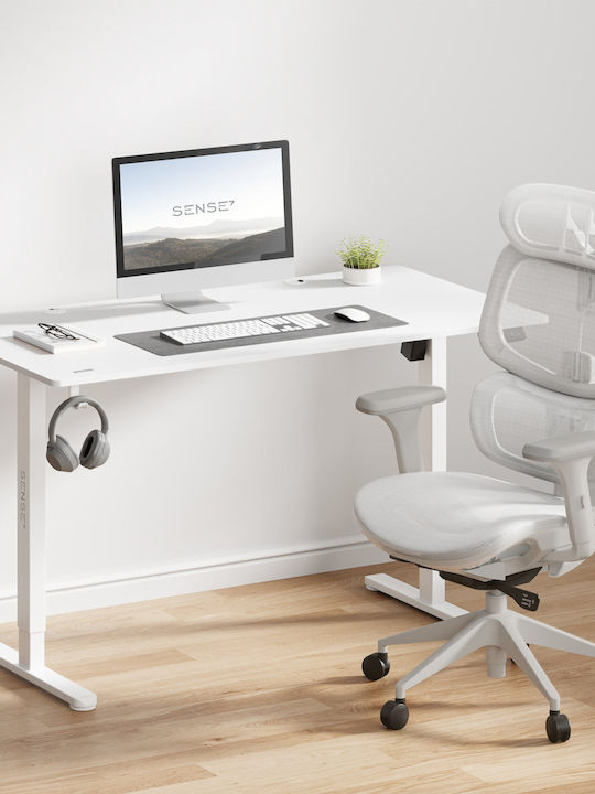 Nobu Office Chair with Fixed Arms Light Gray SENSE7
