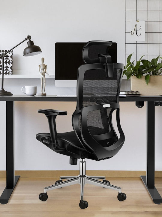 Stuhl Büro mit Neigung und Verstellbaren Armen Expert Black Mark Adler
