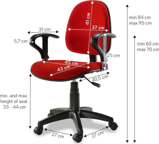 Techly Icact Mc04re Καρέκλα Γραφείου Red