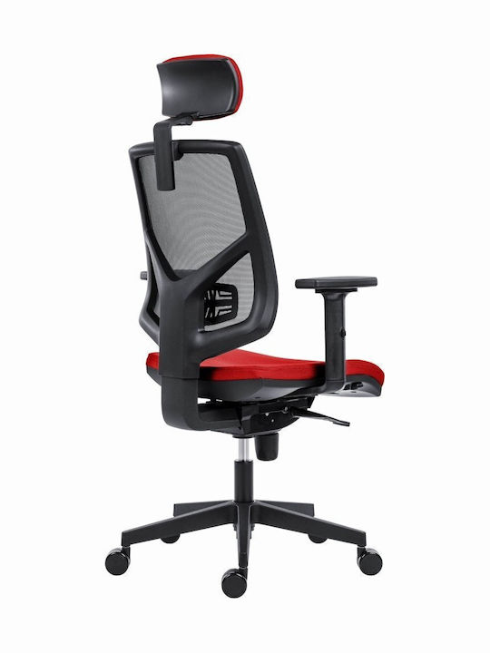 Office Chair with Fixed Arms Red Powerton