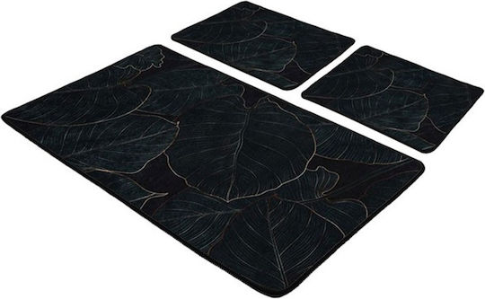 L'Εssentiel Maison Bath Mats Set 359CHL5302 Dark Green 3pcs