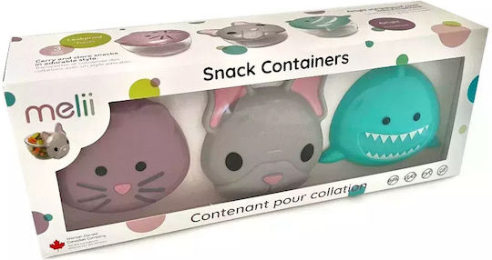 Melii Bulldog Shark Cat Box Set de mâncare pentru copii din plastic 0.232lt Multicolor