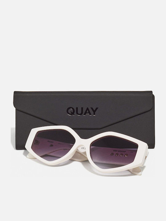 Quay Australia Sonnenbrillen Λευκά mit Kunststoff Gestell