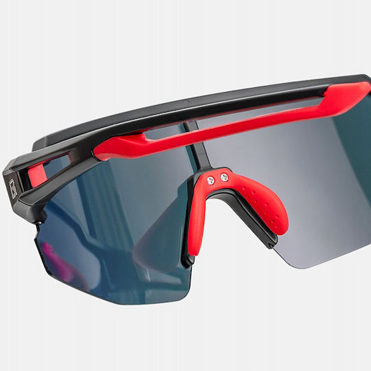 Rockbros Cycling Glasses with Pink Frame & Polarized Lenses