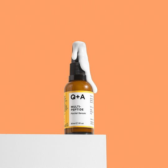 Q+A Natural Skincare Multi-Peptide Αντιγηραντικό Serum Προσώπου με Πεπτίδια για Λάμψη 30ml