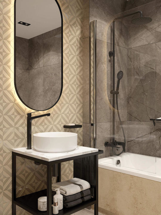 Deante Adjustable Shower Column Silver