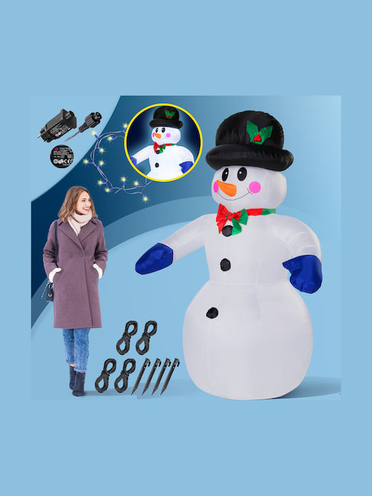 Om De Zăpadă Gonflabil 20 Leduri Monzana Dimensiuni 240 Cm X 170 Cm X 115 Cm Pentru Uz Interior Și Exterior