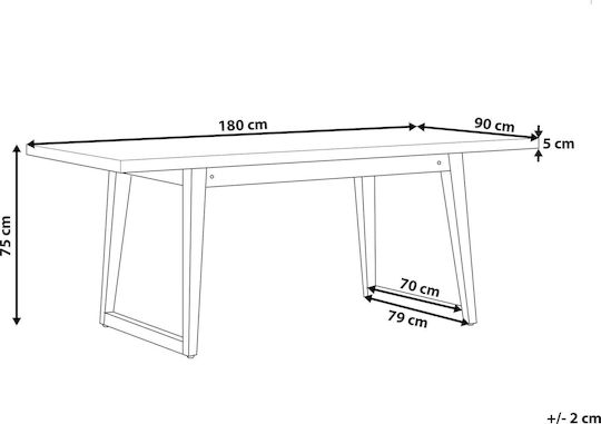 Masă Pentru Spații Exterioare Mici Gri 90x180x75 cm